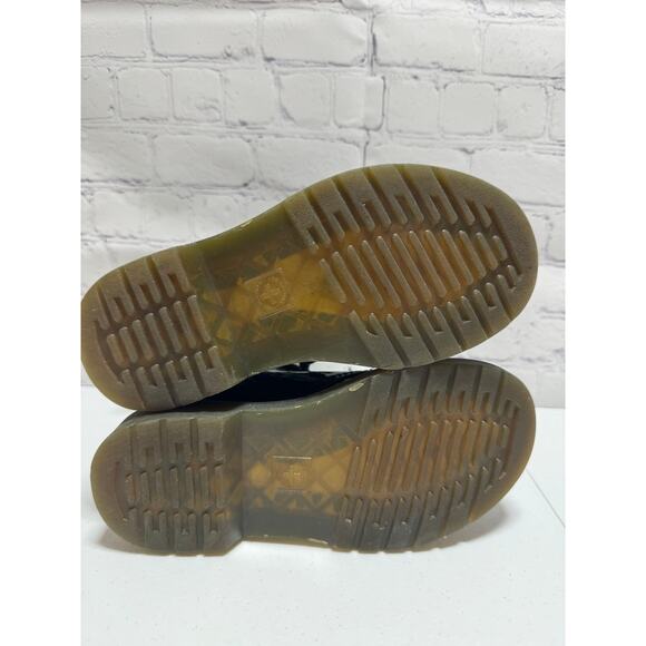 Dr. Martens Airwair AW004 Patent Leather Black Boots side zipper Kids size 12 - Picture 6 of 14